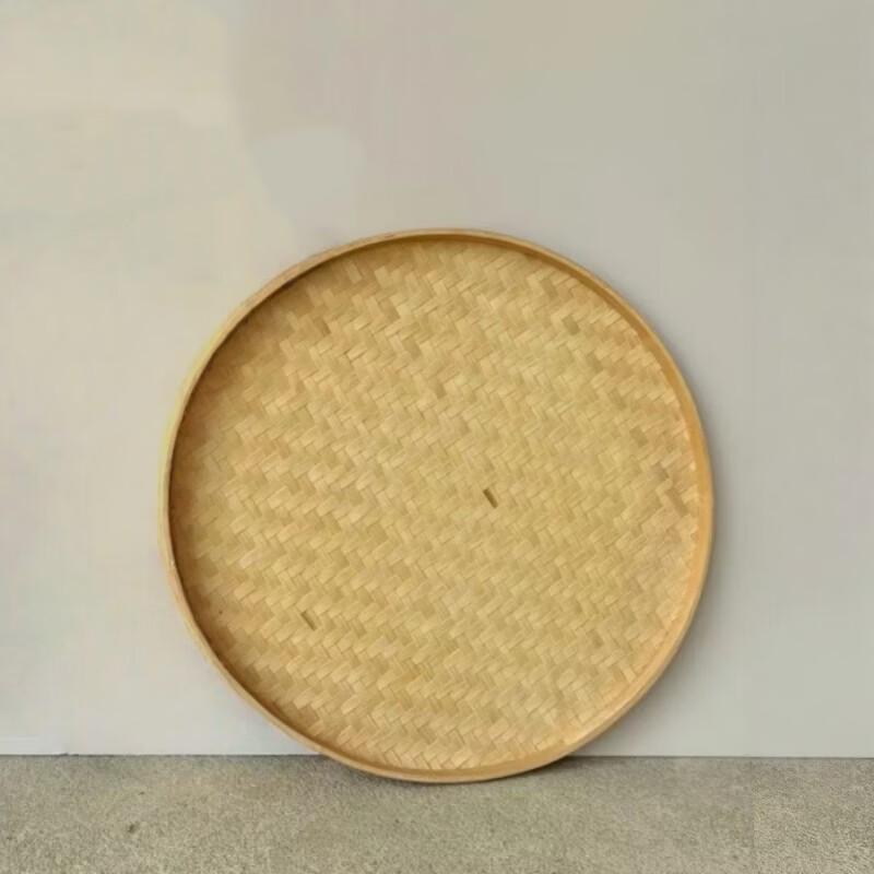Round Bamboo Woven Drying Tray and Sieve