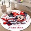 Personalized M-Minnie Round Chair Office Rug - Perfect for Mat, Office Chair & More - Ideal Gift for Birthdays and Holidays