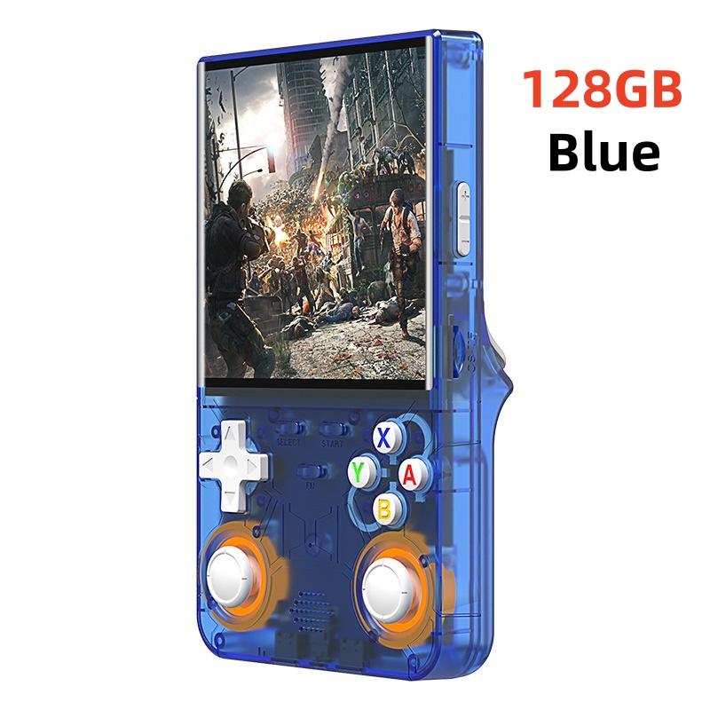 Retro R36 Ultra Handheld Video Game Console 4.0 Inch IPS Screen 128GB Preloaded Games Portable Pocket Player with Linux System