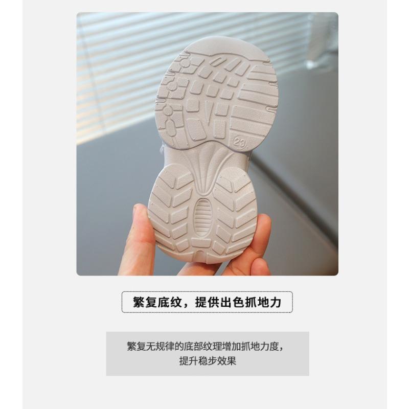 Nouvelles chaussures de sport pour enfants printemps maille respirante chaussures de course pour garçons semelle souple chaussures papa pour filles