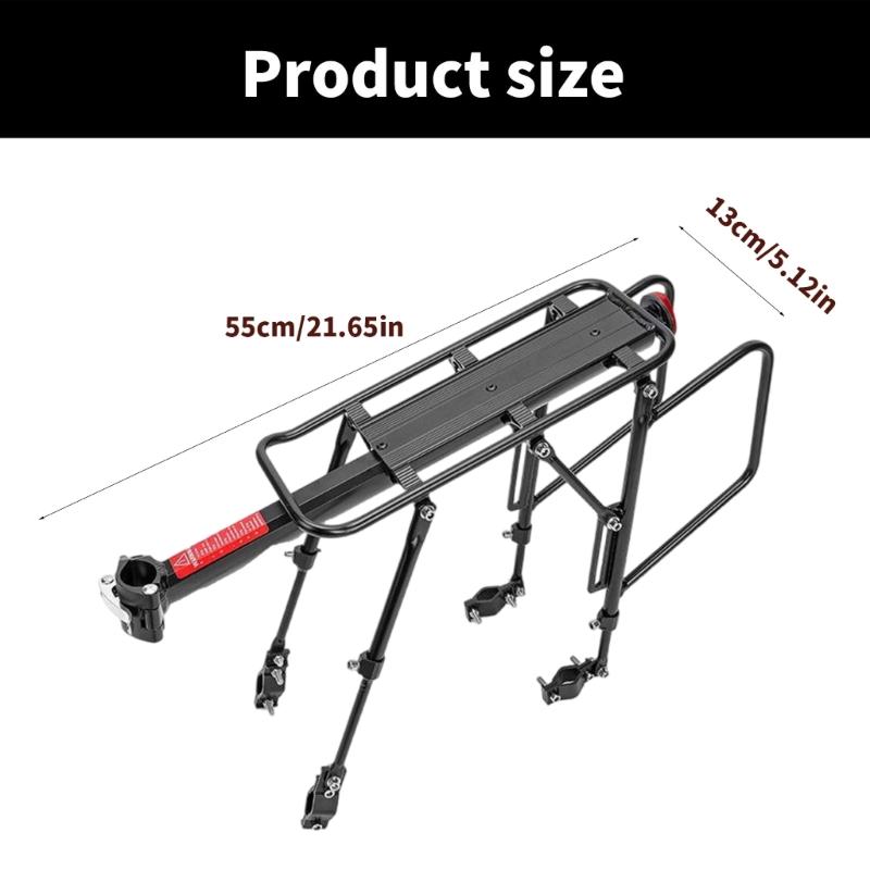 Bicycles Luggage Carriers Cargo Rear Rack Luggage Carriers Rear Rack Install Shelf Cycling Seatpost Bag Holder Stand