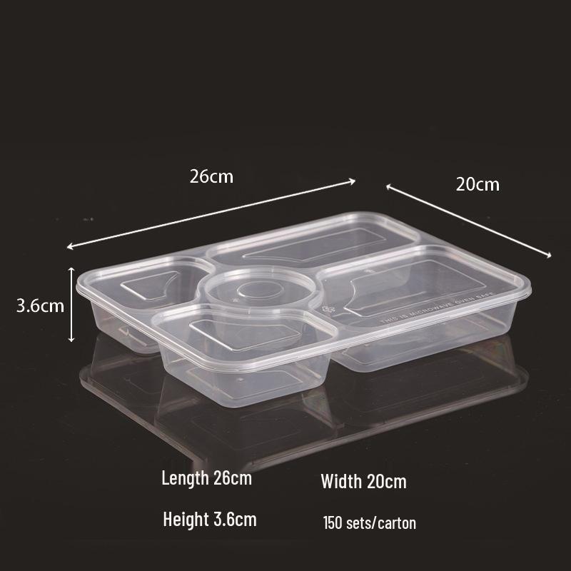 JingJingRS Disposable Multi-Compartment Bento Box