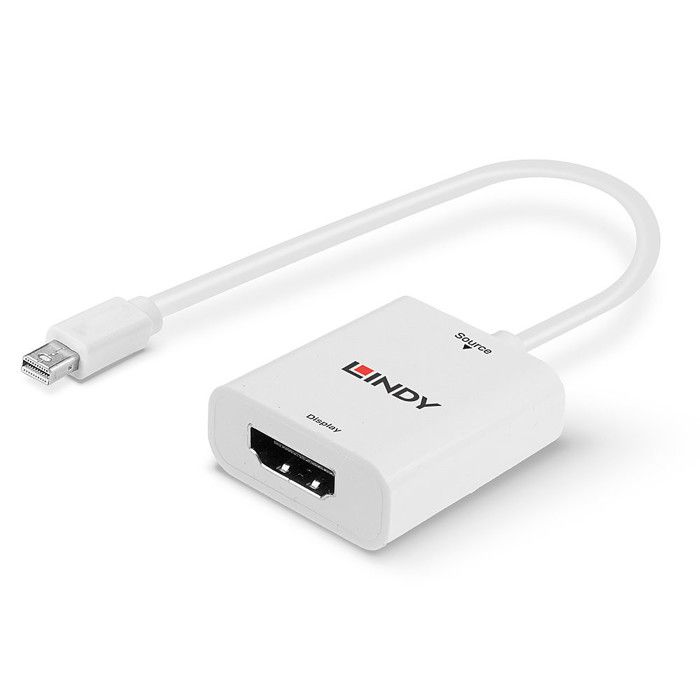 Adaptateur Vidéo - Lindy - Mini-DisplayPort Vers HDMI - 4K 60Hz - HDCP - Noir