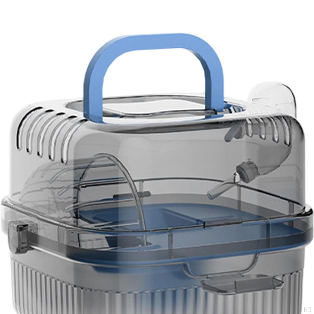 Podróżny Przezroczysty Domek dla Chomika Klatka Transportowa dla Zwierząt Domowych Ćwiczenia Zabawa Mały Pojemnik dla