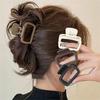 4PCS Medium Frosted Grab Clip Premium Geometric Hairpin Female Back of Head Clip Hairpin Headgear Hair Accessories