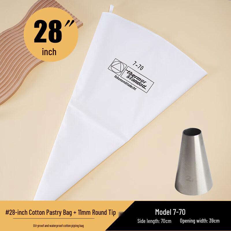 Qiwei Reusable Food-Grade Cotton Piping Bag