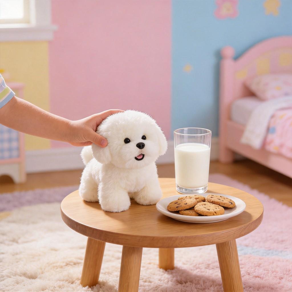 Peluche Cucciolo di Orso Morbido Animale Bambola con Pelo Corto per Stanza dei Giochi dei Bambini e Collezionismo