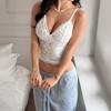 Sportbekleidung Hot Girl Spitze Sexy T-Shirt Neckholder Top Damenbekleidung Frühling und Sommer