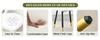 Juego de 2 sillas de comedor modernas blancas con tapicería de respaldo de cuero PU y patas de metal negro, adecuadas para comedor, cocina y dormitorio.