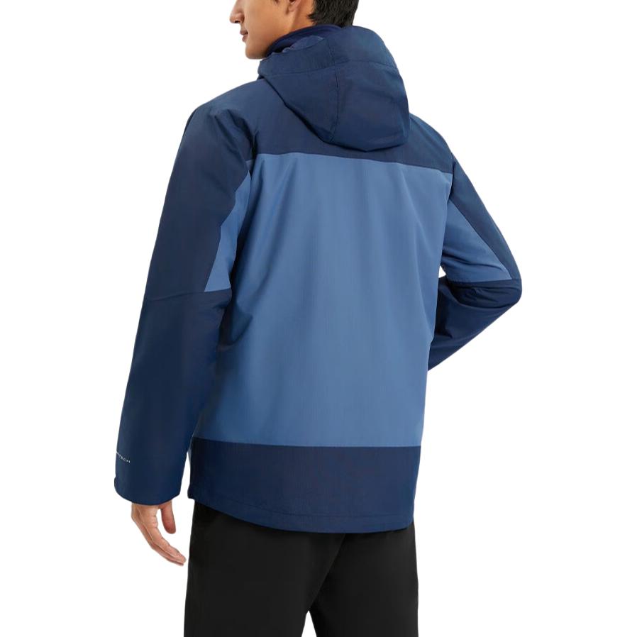 Columbia Color Block Spliced Outdoor Shell Warm Fleece Three-In-One Waterproof Windproof Rain Jacket Men jackets WE4438-478
