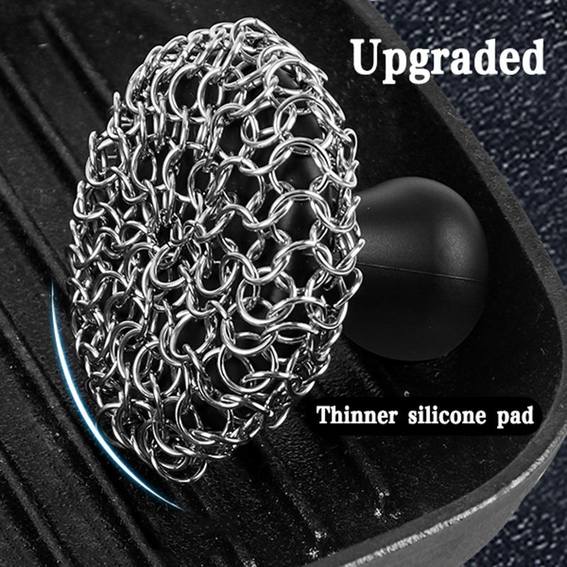 

Очиститель чугуна Кольчуга Скребок со скребком Эргономичная ручка Чугунная щетка