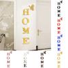 1 Set Mirror 3D English Alphabet DIY Acrylic Removable Wall Sticker Self-Adhesive Family Slogan Home Decor HOME