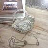 Mini Metal Lip Clutch Bag With Chain And Rhinestones For Evening Parties