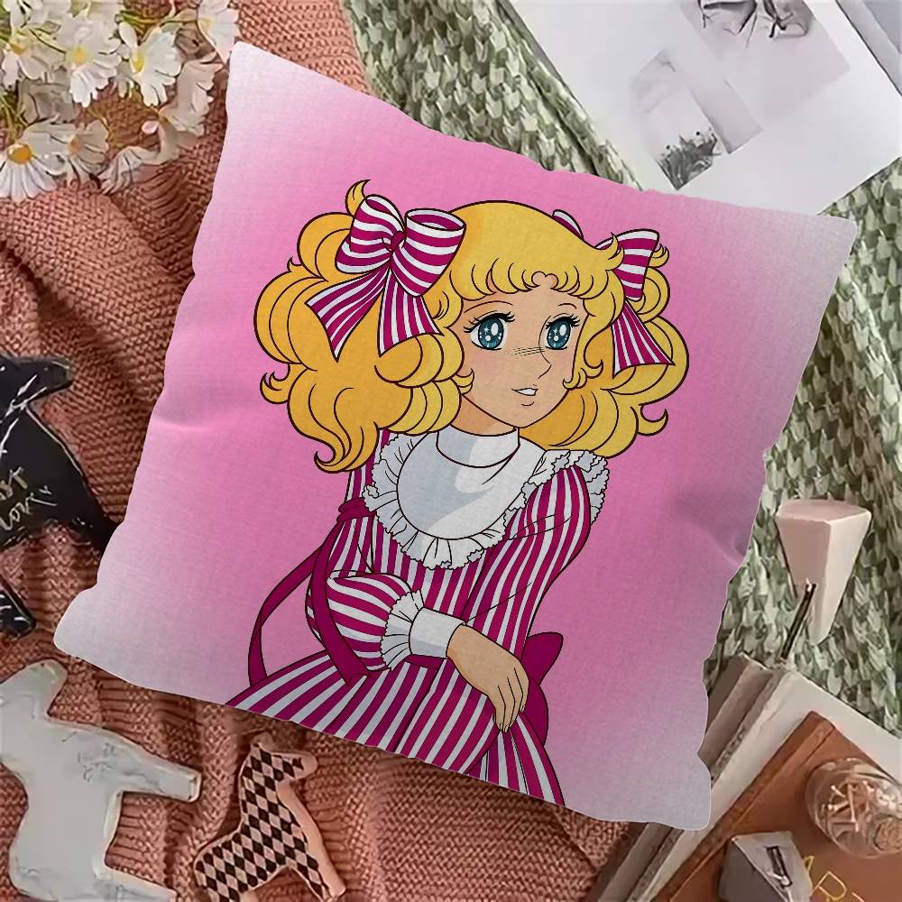 Anime Ccandy Candy Cushion Cover Inches Farmhouse Decor Home Throw Pillow Covers for Couch Decorations