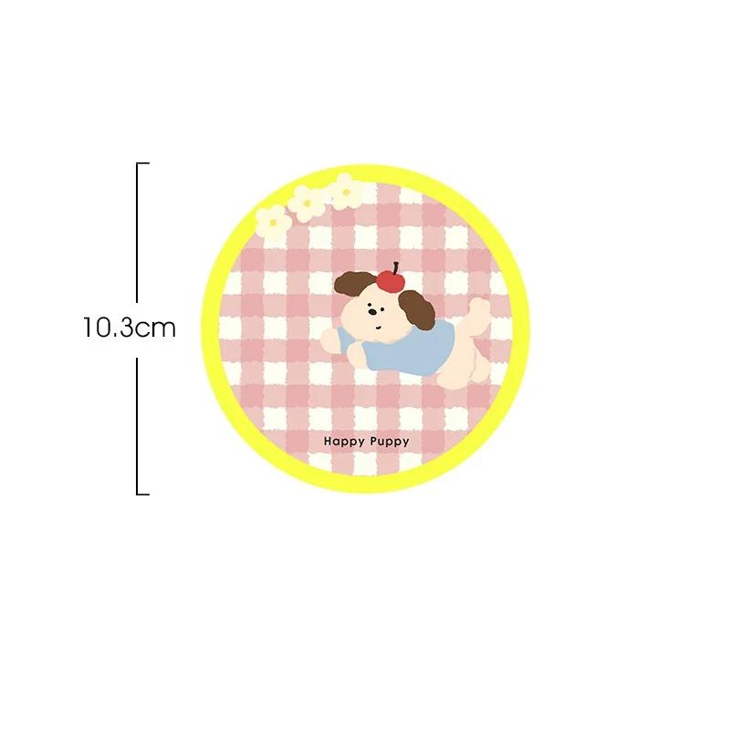 

Puppy Coasters Ceramic Absorbent Pad High-Temperature and Anti-slip Drink Cup Mats Table Protector Kitchen Dishes Accessories