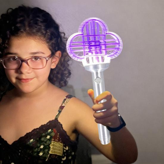 1/2Pcs Glowing Wand Cosplay Prop 3D Printed Luminous Stick Halloween Costume Party Role-play Cosplay Accessories Cartoon Fans Gift