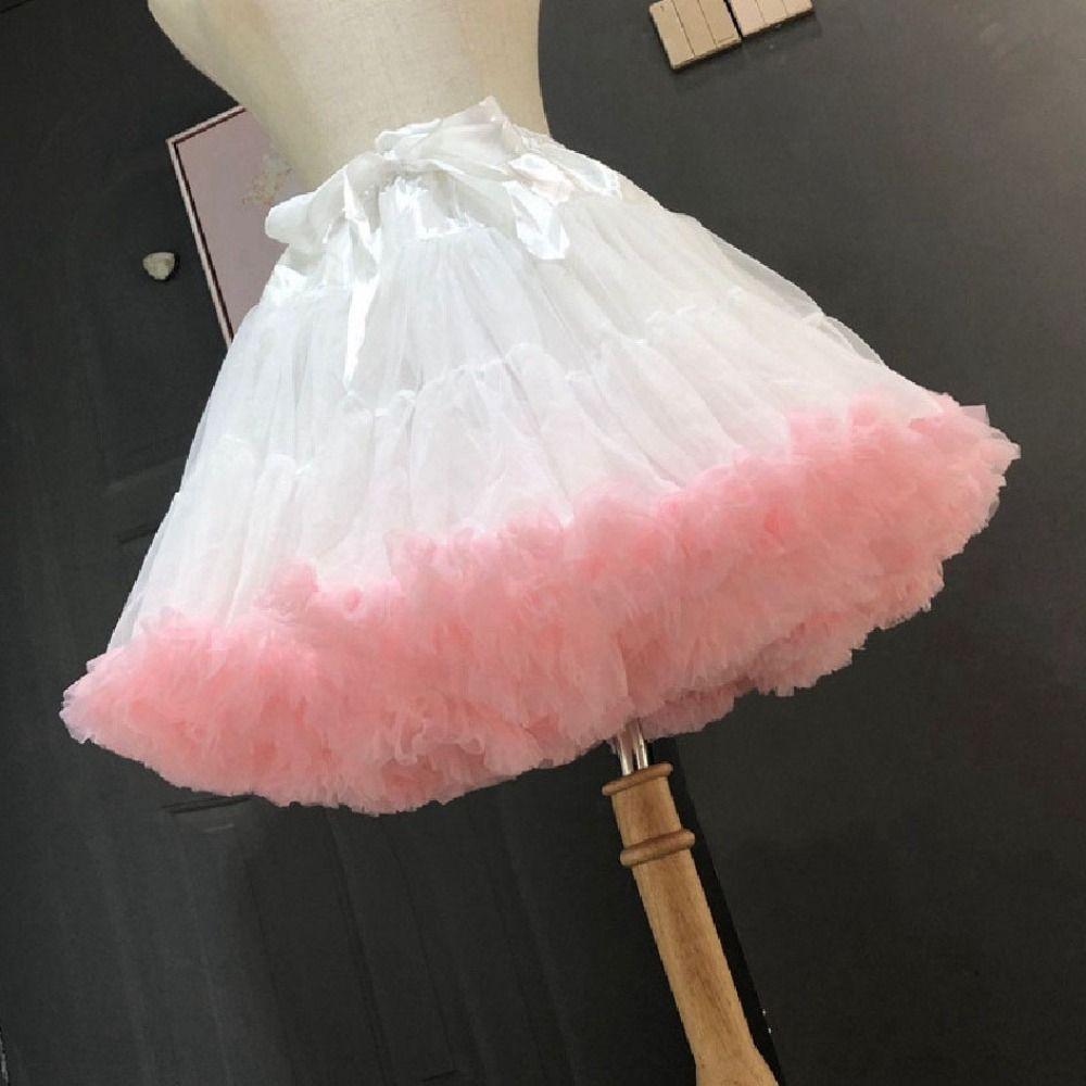 Mesh Short Dress Jupon Fille Multilayer Cosplay Crinoline Underskirt Petticoats for Wedding  Girls
