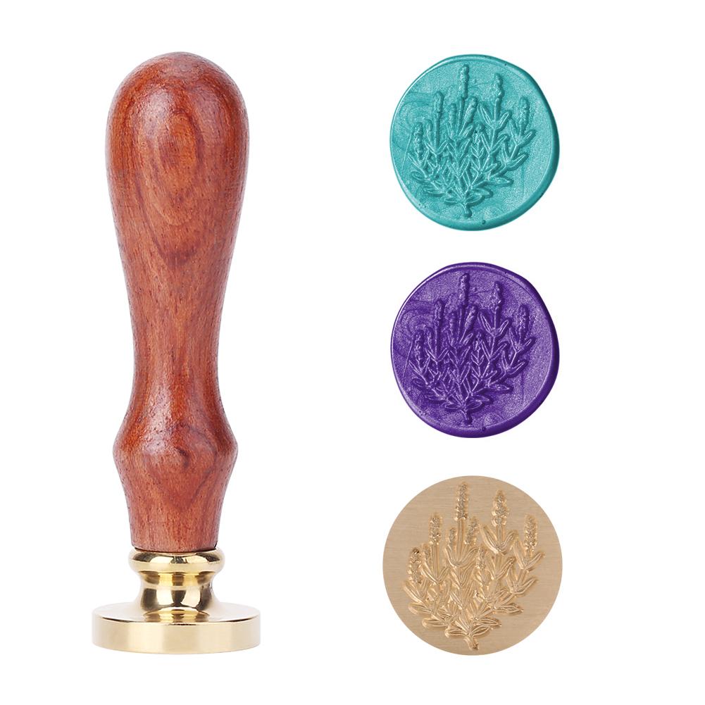 Plant Seal Flower Seal Wax Seal Stamp Retro Antique Sealing Wax Scrapbooking Stamps Wedding Decorative Invitation Cards