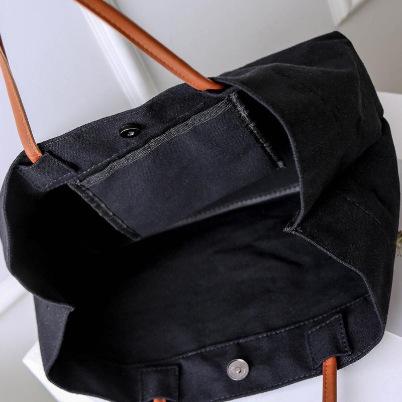 Women's Japanese Style Canvas Crossbody Tote - Large Capacity, Sporty, Casual & Trendy for Students and Commuters