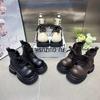 Martin Boots Autumn New Big Head Tooling Boots Thick-soled Muffin Locomotive Short Boots