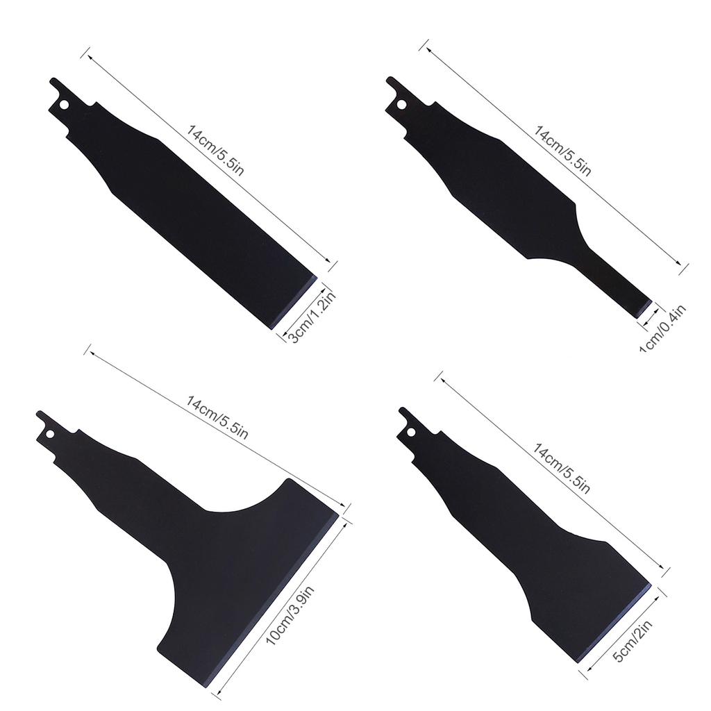 2/4Pcs Reciprocating Saw Blade Saber Shovel Electric Cleaning Tools Shovel Removal Tile Ground Mud Cleaning Wall Putty Tools Hot