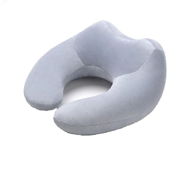 

Memory Foam Travel Pillow, 360° U-Shaped Neck Support Airplane Pillow, Portable BreathableHump Neck Pillow with Hidden Zipper, for Travel, Home, сірий колір