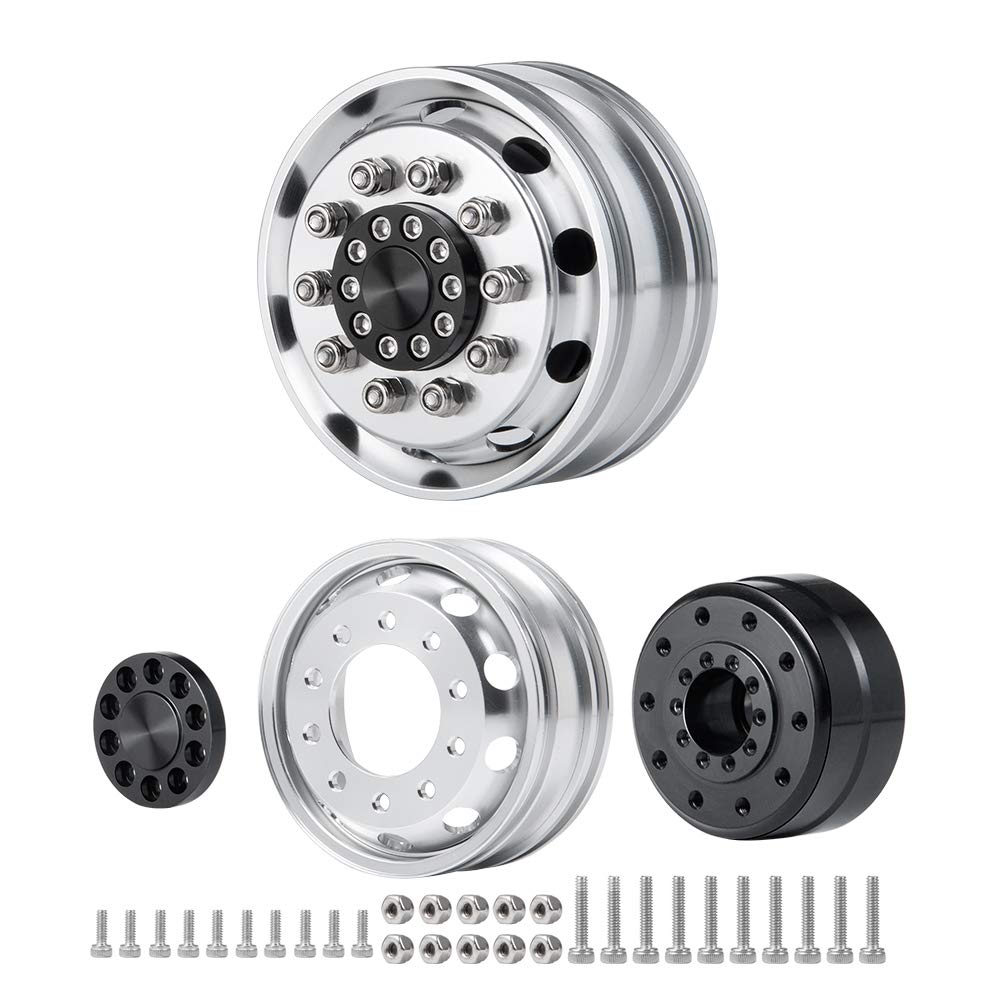 RC Car 1/14 Internal Beadlock Wheels Rear Hub for Tamiya CC01 RC Crawler (4 pieces)