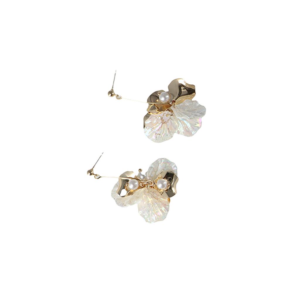 Fashion Accessories Korean Petals Flower Dangle Earrings Jewelry Drop Earrings Stud Earrings