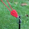 Reflective Tie Downs Rope Hangers Tent Guide Rope for Outdoor Adjusted Tent Tie Downs Rope Hangers Camping Pulley Rope