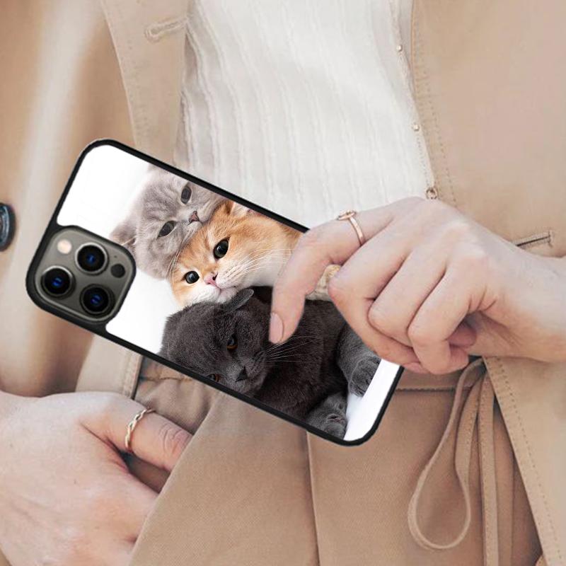 Closeup British Shorthair Cat Yellow Eye Magnetic Phone Case For iPhone 17 Air 16 14 13 12 Pro Max 15 Plus MagSafe Cover