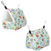 Green Winter Hamster Warm Hammock Hanging Bed House Nest for Small Pets Squirrel Sugar Glider Rabbit Guinea Pig