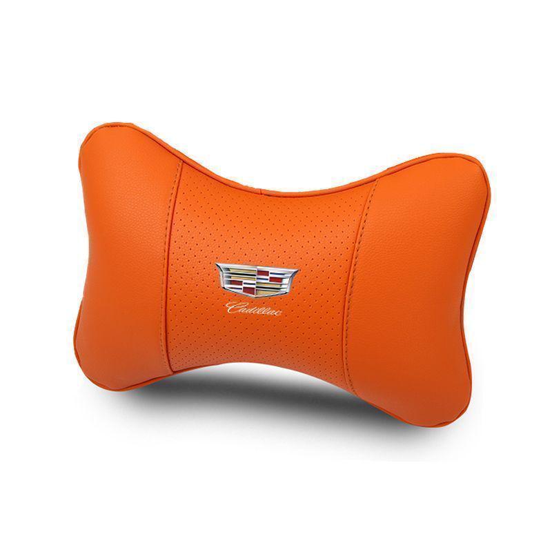 Breathable Neck Pillow for Cadillac CT6, XTS, XT5, XT4, and XT6 Headrests Coffee Brown