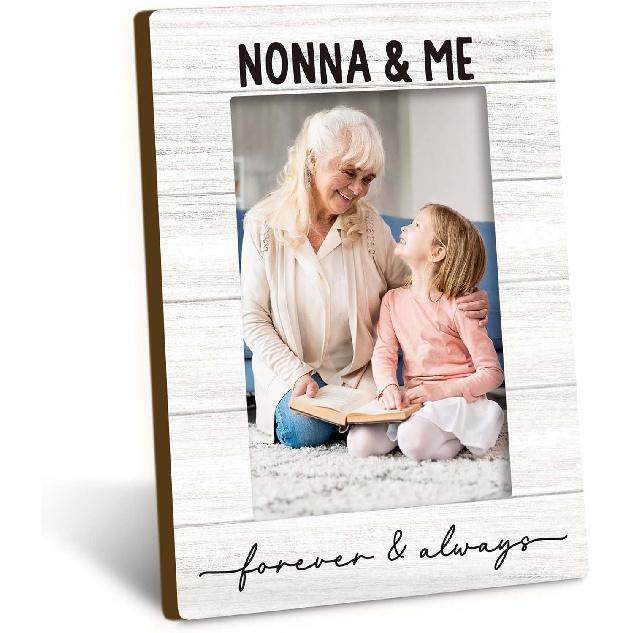Papi and Me Forever and Always 4x6 Picture Frame, Papi Gifts for Grandpa for Father Okay Day from Grandkids, Grandpa Grandkids Photo Frame, PapiGift nonna forever