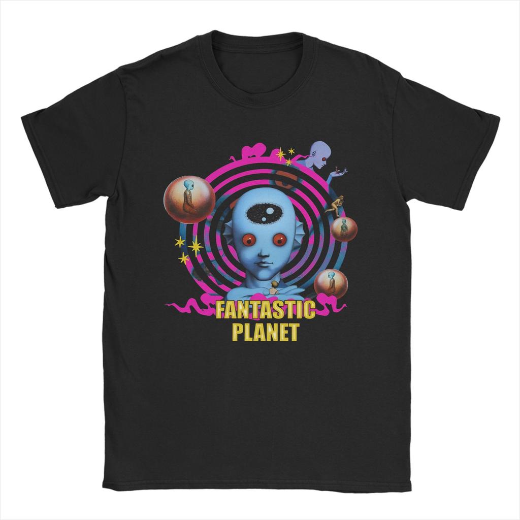 Fantastic Planet La Planete Sauvage T Shirt Unisex Cotton Top Tee Harajuku Round Neck Short Sleeve