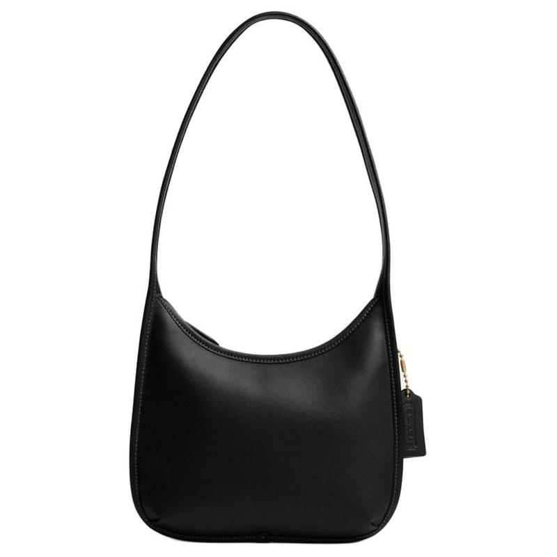 

COACH Swinger 23 Solid Color Fashion Zipper Closure Leather Shoulder Bag Medium Women s Black чорний