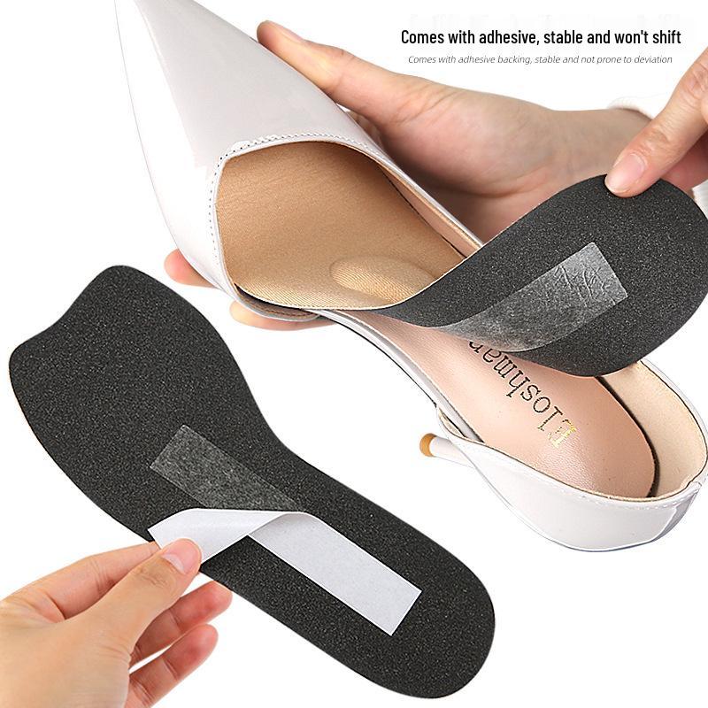 Fish Mouth Sponge Insoles: Shock-Absorbing, Sweat-Wicking Forefoot & Arch Massage Pads for Heels & Flats