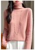 High-Neck Merino Wool Sweater: Autumn/Winter Fashion