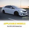 8x For Honda Civic Sedan 2012-2015 Gloss Black Pillar Post Door Trim Accessories
