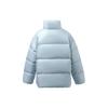Li Ning Loose Fit Short Down Jacket With Stand Collar Women Jackets Blue AYMR372-4