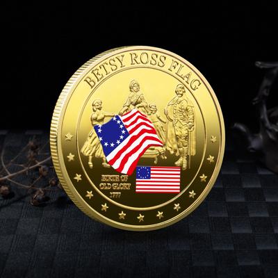 Souvenir Coin American Flag Becky Ross Commemorative Coin Star Spangled Flag Challenge Coin