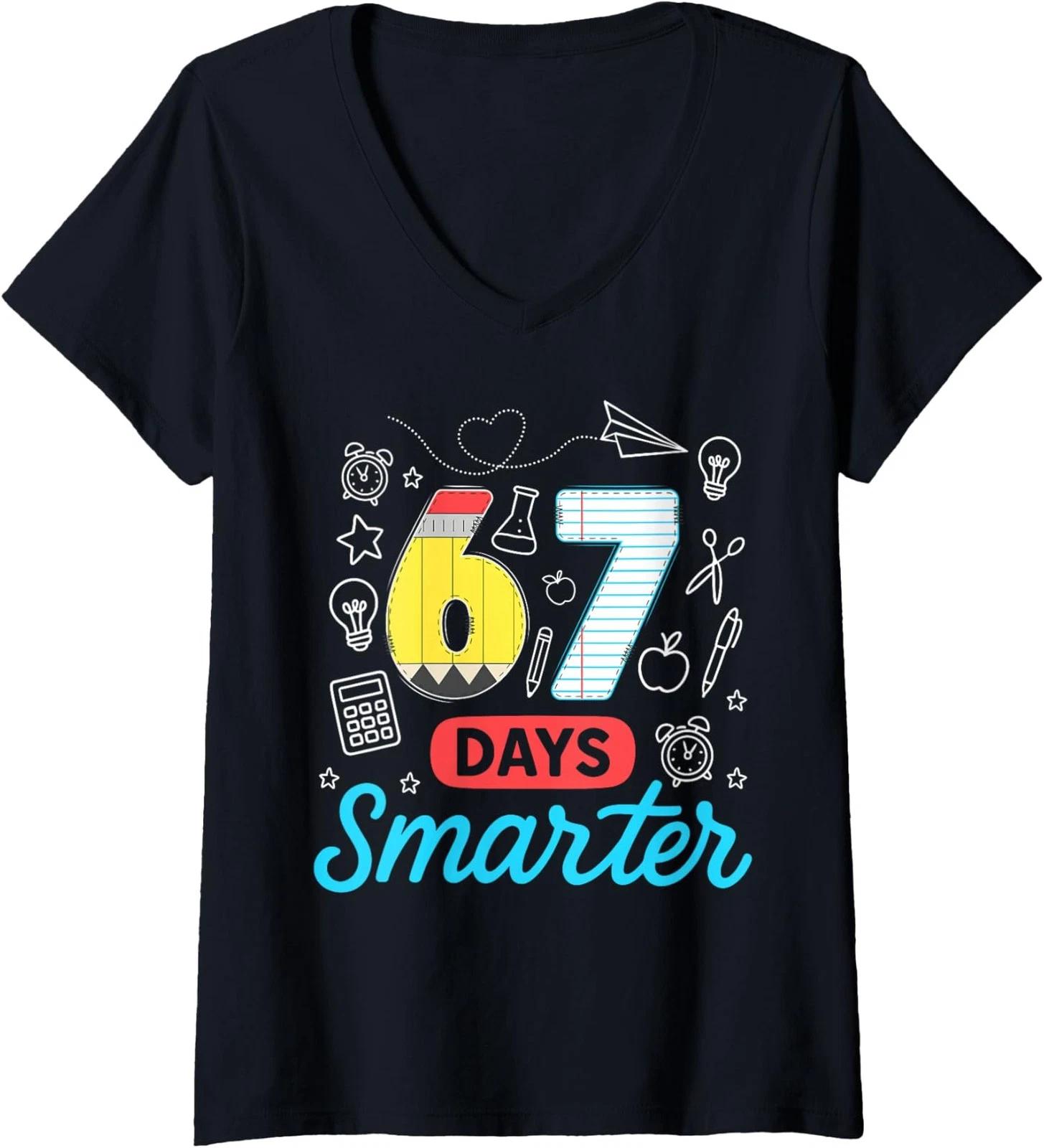 Funny 6 7 Bruh 67 Trump Ugly Christmas Ladies  Crewneck T-Shirt M