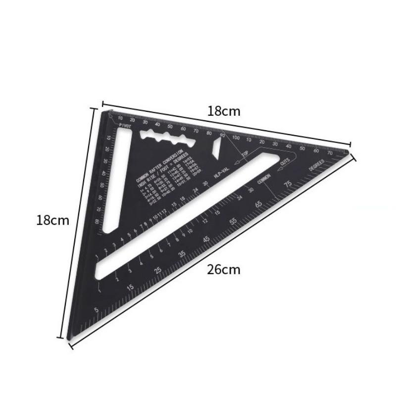 Echer din Aliaj de Aluminiu de Înaltă Precizie 90° Profesional pentru Tâmplărie Echer Îngroșat Măsurare Manuală Unelte Hardware