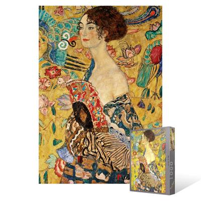Mulher com um leque - quebra-cabeça de 1000 peças, quebra-cabeça coreano popular