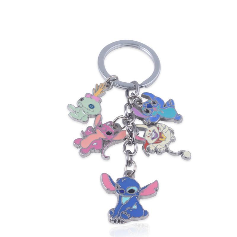 Stitch Anime Keychain Metal Pendant Cartoon Character Gift For Collectors