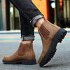FashionMens Boots Chelsea Fashion Shoes Fashion Business Casual Cowboy Botas Antiskid Travel Minimalist Shoes for Men Sapato Masculino