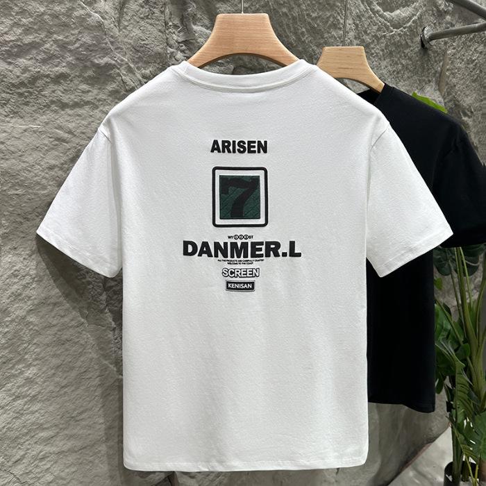 New Summer Cotton Thin Printed Short-sleeved T-shirt for Men