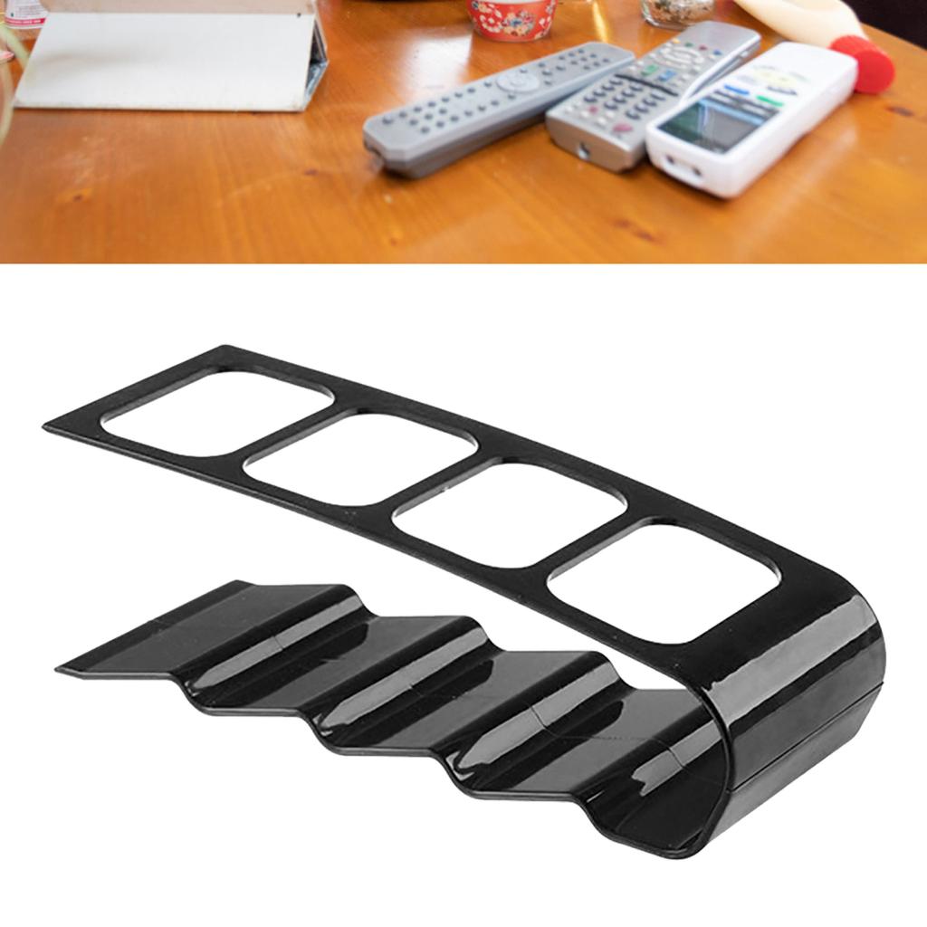 Remote Control Holder with 4 Compartments Plastic Easily Accessible TV Remote Caddy for Media