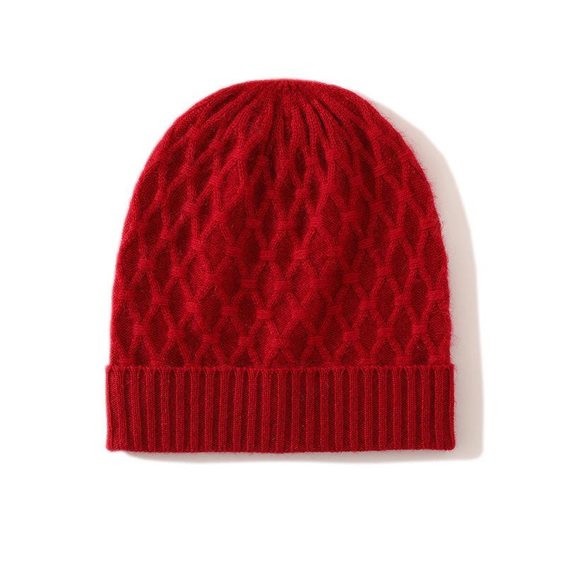 2025 Cashmere Women's Cable Knit Earflap Turn-Up Hat - High-End Autumn/Winter Fashion