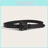 Womens Fashion Pu Belt With Carved Flower Design For Street Style