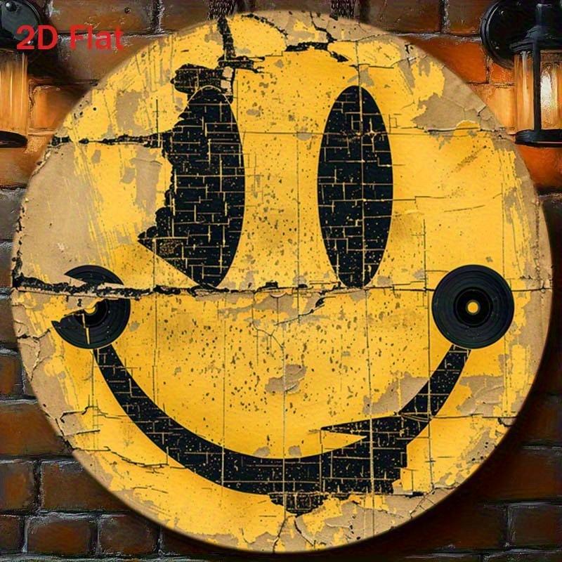 D Flat D Flat pc Sarcasm Quote Aluminum Metal Tin Sign Round Design Round Aluminum Sign Vintage Look X Round Alu